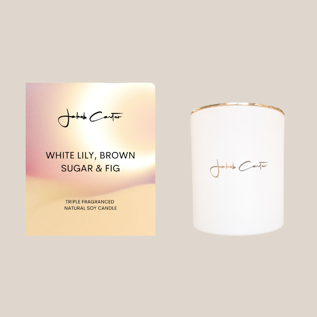 WHITE LILY, BROWN SUGAR & FIG SOY CANDLE